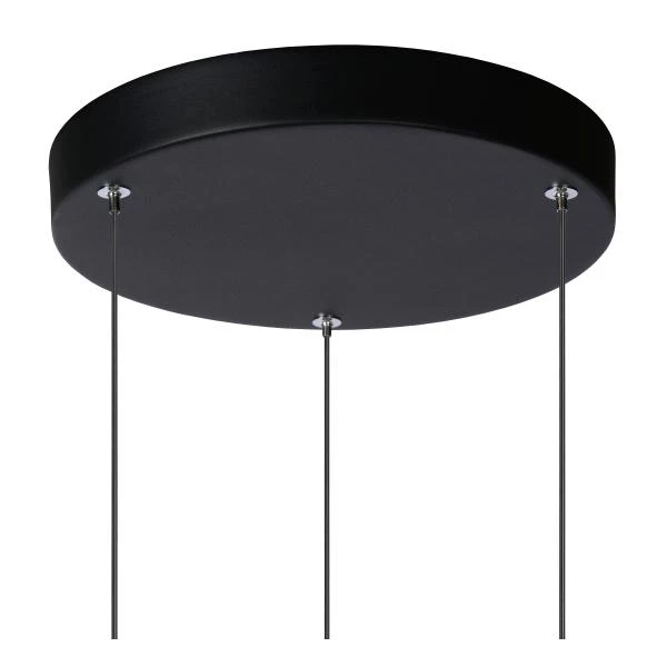 Lucide TUBULE - Suspension - Ø 26 cm - LED - 3x7W 2700K - Noir - DETAIL 1